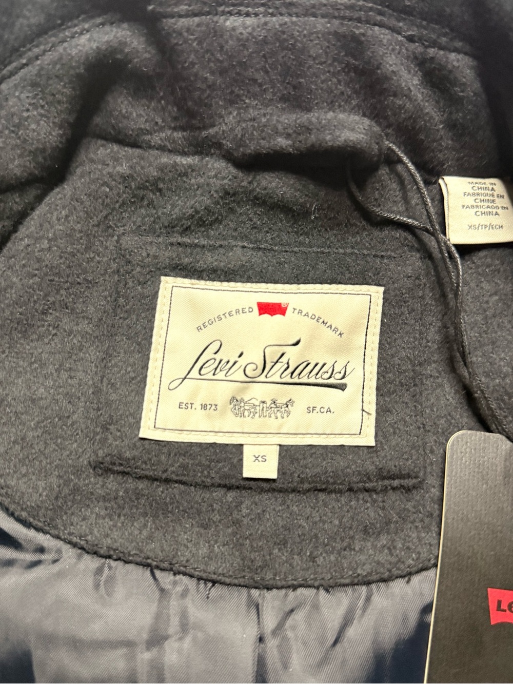 LEVI'S Rodeo Embroidered Wool Blend Varsity Jacket - Picture 13 of 13